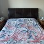 King Size Divan and Leather Headboard Image 2