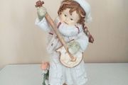 Christmas Winter Child with Musical Instrument