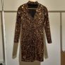 Warehouse London WAREHOUSE  Velvet Sequin High Neck Dress Image 2