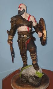 Kratos 14.5in Custom Statue Premium Hand Painted Collector Quality