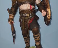 Kratos 14.5in Custom Statue Premium Hand Painted Collector Quality