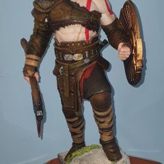 Kratos 14.5in Custom Statue Premium Hand Painted Collector Quality