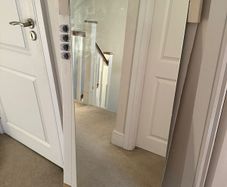 Full length mirror: wall mounted / leaning
