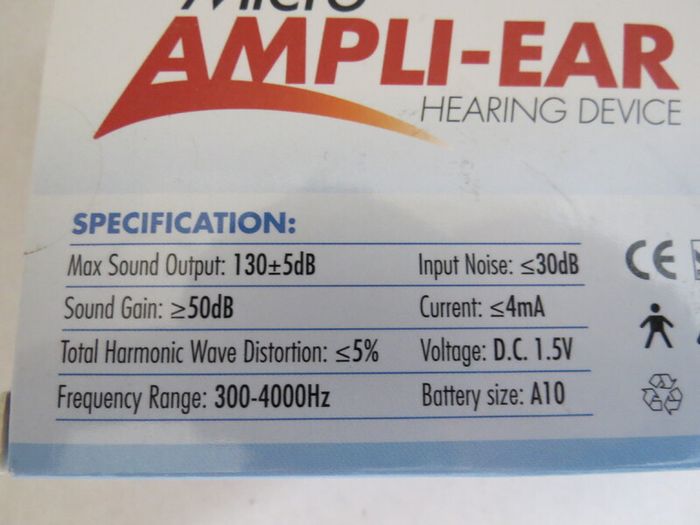 New >> Micro Ampli-ear  Hearing Device