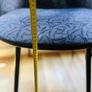 Retro Purple Velvet Desk Chair Image 6