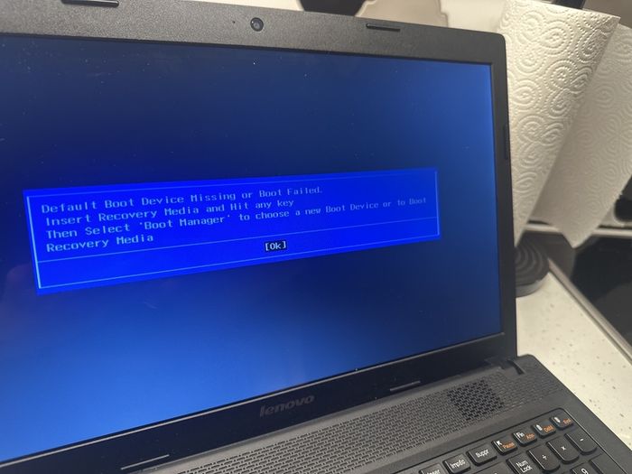 g505 failing to boot