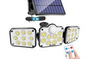 LED Solar Lights for Outdoor Use with Motion Sensor and Remote Control