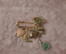vintage look handbag charm