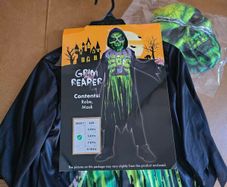 Halloween costume 5-6 Yrs Grim reaper