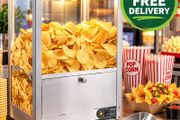 Commercial Nacho Chip Warmer 80L Stainless Steel Heated Snack Display Cabinet