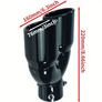 60mm Double Exhaust Tip - Black Image 2