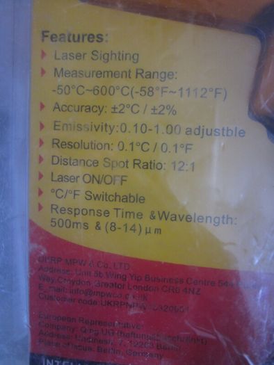 Savarcate Infrared Thermometer