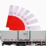 10pcs 11.81-inch Red and White Reflective Stickers, Image 8