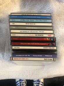 Bundle of CDs with music from 50s, 60s and 70s