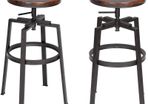 Set of 2 Bar Stools industrial - Free Delivery Nationwide