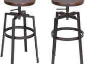 Set of 2 Bar Stools industrial - Free Delivery Nationwide