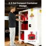 Safety Gas Can, 9.5 L Type II Red Safety Can for Gasoline with Stainless Steel Flame Arrester, Self-Closing Lid, and Flexible Metal Spout, Carbon Steel Flammable Image 6
