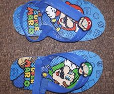 Super Mario Flip Flops Toddlers