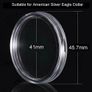 0545 60 Pieces 40mm Coin Capsules Case Holder Storage Image 5