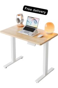 80cm Small Electric Standing Desk Adjustable Height, 4 Memory Height Settings