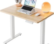 80cm Small Electric Standing Desk Adjustable Height, 4 Memory Height Settings