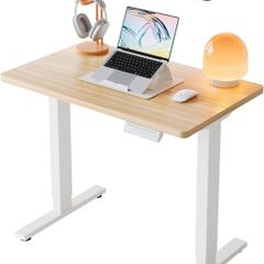80cm Small Electric Standing Desk Adjustable Height, 4 Memory Height Settings