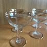 Vintage Gold Ring Champagne Coupe Glasses Image 5