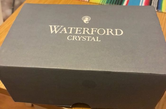 Vintage Waterford crystal leaf shaped dish