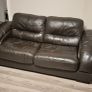 Dark Brown leather couch's 3 + 2 Image 2