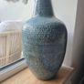 Metal Vase & Fake Peach Blossom Flowers Image 3