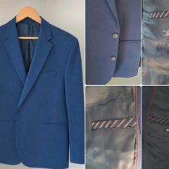 Paul Costelloe Living Mens Royal Blue Blazer - Regular Fit