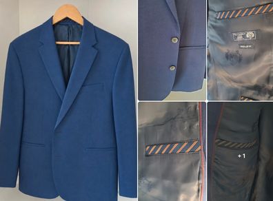 Paul Costelloe Living Mens Royal Blue Blazer - Regular Fit