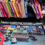 Atari 2600 Space Invaders Woody Atari 2600 with 15 individual games and 14 game Indy 500 driving Image 2