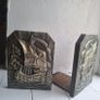 Arts & Crafts Repousse Galleon Ship Bookends Image 3