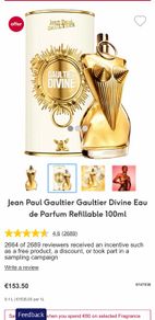 Jean Paul Gaultier Divine 100ml parfum for her