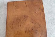 Vintage Antique  circa 1900 Birdseye Maple Burl Wood  Cigarette  Box Soviet Union