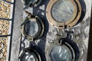 brass portholes