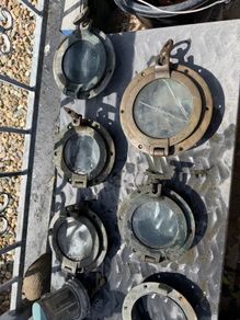 brass portholes