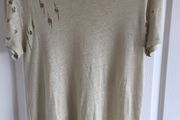 100% Linen Tee shirt by IRO Size 10