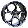 17" Giulia Type black Alloys Alfa Romeo, Fiat, Opel, Saab 5x110 Image 4