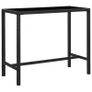 7 Piece Garden Bar Set Poly Rattan Black Image 2