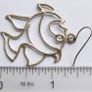 Vintage 925 Sterling Silver Fish Earrings Image 7