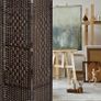 Folding Room Divider, 6-Piece Privacy Screen, H x W: 170 x 240 cm, Brown Image 5