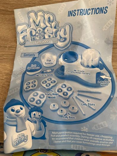 Mr frosty ice pop maker