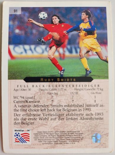 World Cup '94 cards