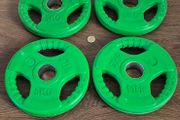 set of 4x5kilo olymoic weightd plates used