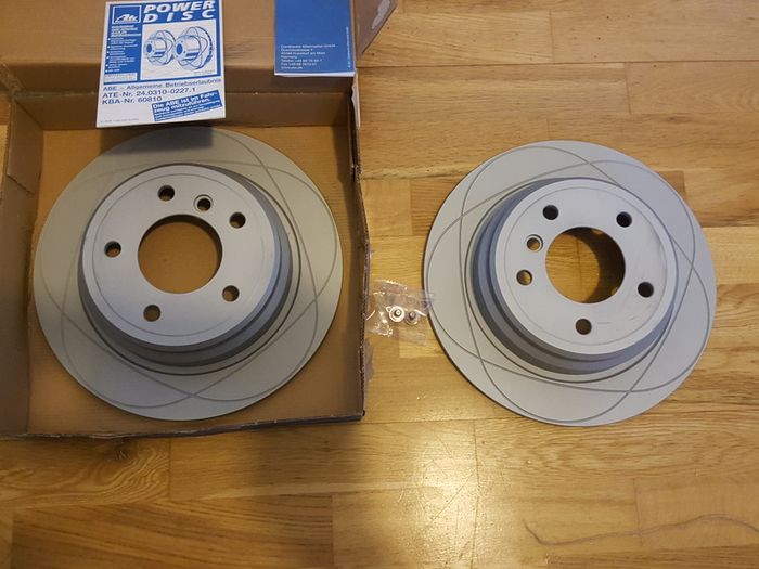 BMW E39 Rear Brake Discs 298mm ATE Power Discs