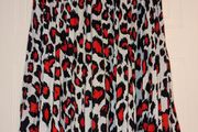 Stunning animal print pleated midi skirt from Voyelles