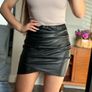 Sexy Faux Leather mini skirt; S size; UK manufactured Image 2