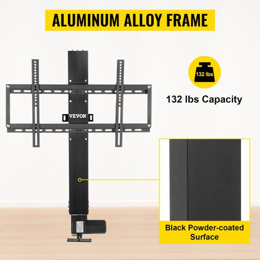 TV Lift 28in 700mm Stroke Motorized W/ Remote Control 500mm-1000mm Stroke Electric DC Motor Plasma LCD Stand Lifter Cabinet TV Mount Bracket